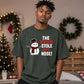 Funny Snowman The Vegans Stole Nose Christmas Oversized T-Shirt