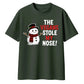 Funny Snowman The Vegans Stole Nose Christmas Oversized T-Shirt