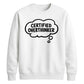 Funny Thought Bubble Certified Overthinker Unisex Sweatshirt