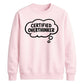 Funny Thought Bubble Certified Overthinker Unisex Sweatshirt