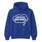 Funny Thought Bubble Certified Overthinker Unisex Hoodie