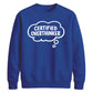 Funny Thought Bubble Certified Overthinker Unisex Sweatshirt