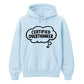 Funny Thought Bubble Certified Overthinker Unisex Hoodie