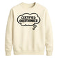 Funny Thought Bubble Certified Overthinker Unisex Sweatshirt