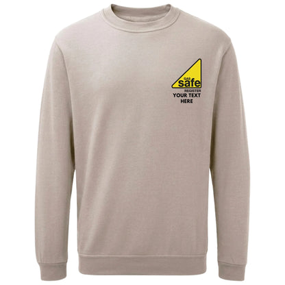 Gas Safe Workwear Custom Text Printed Sweatshirt