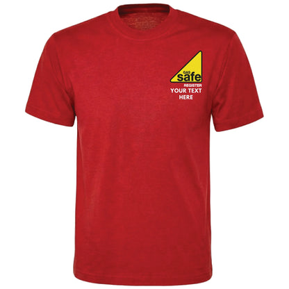Gas Safe Register Custom Text Workwear Printed Tshirt