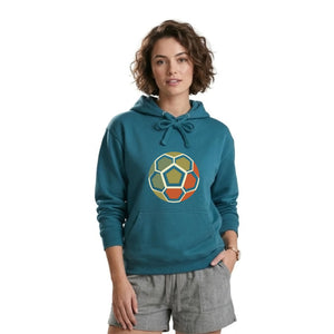 Geometric Ball Artwork Football Printed Unisex Hoodie