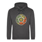 Geometric Ball Artwork Football Printed Unisex Hoodie