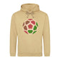 Geometric Ball Artwork Football Printed Unisex Hoodie