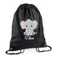 Giraffe Kids String Bag with Custom Name Personalised String Bag
