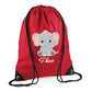 Giraffe Kids String Bag with Custom Name Personalised String Bag