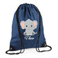 Giraffe Kids String Bag with Custom Name Personalised String Bag