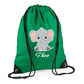 Giraffe Kids String Bag with Custom Name Personalised String Bag