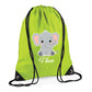 Giraffe Kids String Bag with Custom Name Personalised String Bag