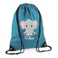 Giraffe Kids String Bag with Custom Name Personalised String Bag