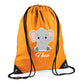Giraffe Kids String Bag with Custom Name Personalised String Bag