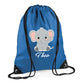 Giraffe Kids String Bag with Custom Name Personalised String Bag
