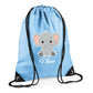 Giraffe Kids String Bag with Custom Name Personalised String Bag