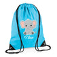 Giraffe Kids String Bag with Custom Name Personalised String Bag