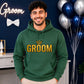 Gold Crown Groom Wedding Unisex Hoodie