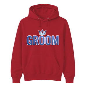 Gold Crown Groom Wedding Unisex Hoodie