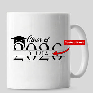 Graduation Mug Personalised Name Class of 2026
