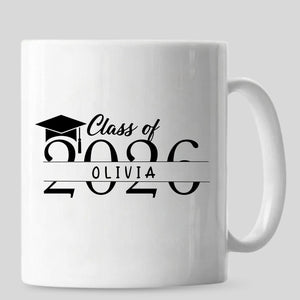 Graduation Mug Personalised Name Class of 2026