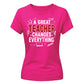 Great Changes Everything Thank You Teacher Ladies Fit T-Shirt
