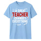 Great Changes Everything Thank You Teacher Unisex T-Shirt