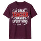 Great Changes Everything Thank You Teacher Unisex T-Shirt