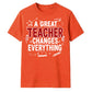 Great Changes Everything Thank You Teacher Unisex T-Shirt