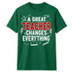 Great Changes Everything Thank You Teacher Unisex T-Shirt