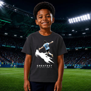 Greatest Of All Time Argentina Football Kids T-Shirt