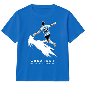 Greatest Of All Time Argentina Football Kids T-Shirt