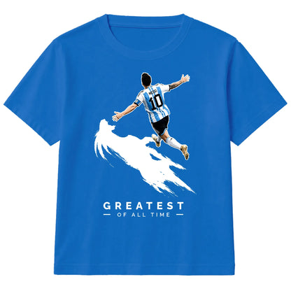 Greatest Of All Time Argentina Football Kids T-Shirt