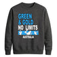 Green and Gold No Limits Women Cricket Sweatshirt - T20 Womens World Cup Sweatshirt Australia