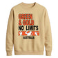 Green and Gold No Limits Women Cricket Sweatshirt - T20 Womens World Cup Sweatshirt Australia
