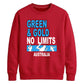 Green and Gold No Limits Women Cricket Sweatshirt - T20 Womens World Cup Sweatshirt Australia
