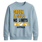 Green and Gold No Limits Women Cricket Sweatshirt - T20 Womens World Cup Sweatshirt Australia