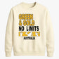 Green and Gold No Limits Women Cricket Sweatshirt - T20 Womens World Cup Sweatshirt Australia