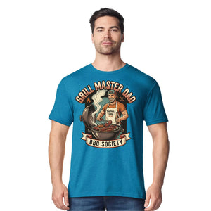 Grill Master Dad Fathers Day Printed Unisex T-Shirt