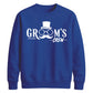 Groom's Crew Moustache Unisex Sweatshirt