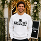 Groom's Crew Moustache Unisex Sweatshirt