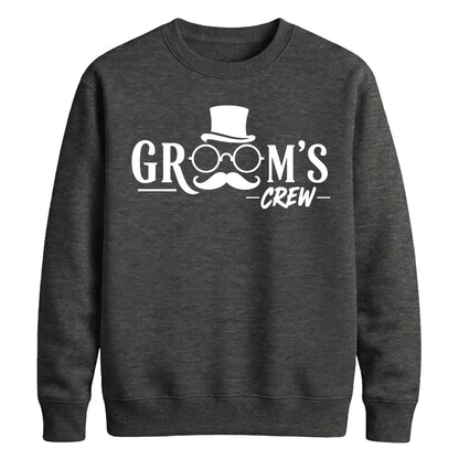 Groom's Crew Moustache Unisex Sweatshirt
