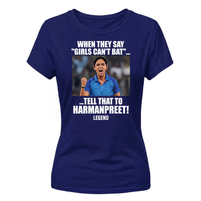 India T20 Women's World Cup Harmanpreet Kaur Printed Ladies Fit T-Shirt