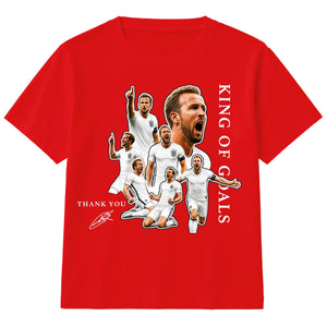 Harry Kane King of Goals England Football Kids T-Shirt