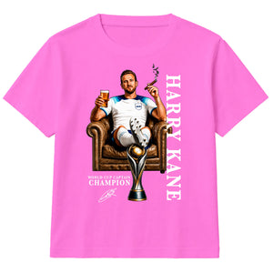 Harry Kane World Cup Captain England Football Kids T-Shirt