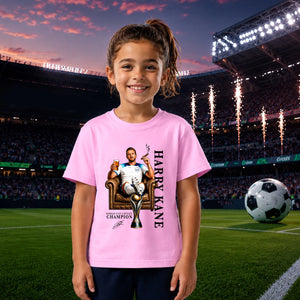 Harry Kane World Cup Captain England Football Kids T-Shirt