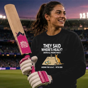 Healy Missing The GOAT Women Cricket Sweatshirt - T20 Womens World Cup Sweatshirt Australia
