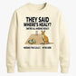 Healy Missing The GOAT Women Cricket Sweatshirt - T20 Womens World Cup Sweatshirt Australia